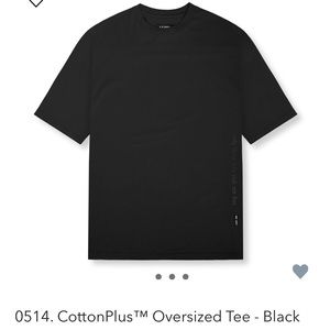 0514. CottonPlus™M Oversized Tee - Black